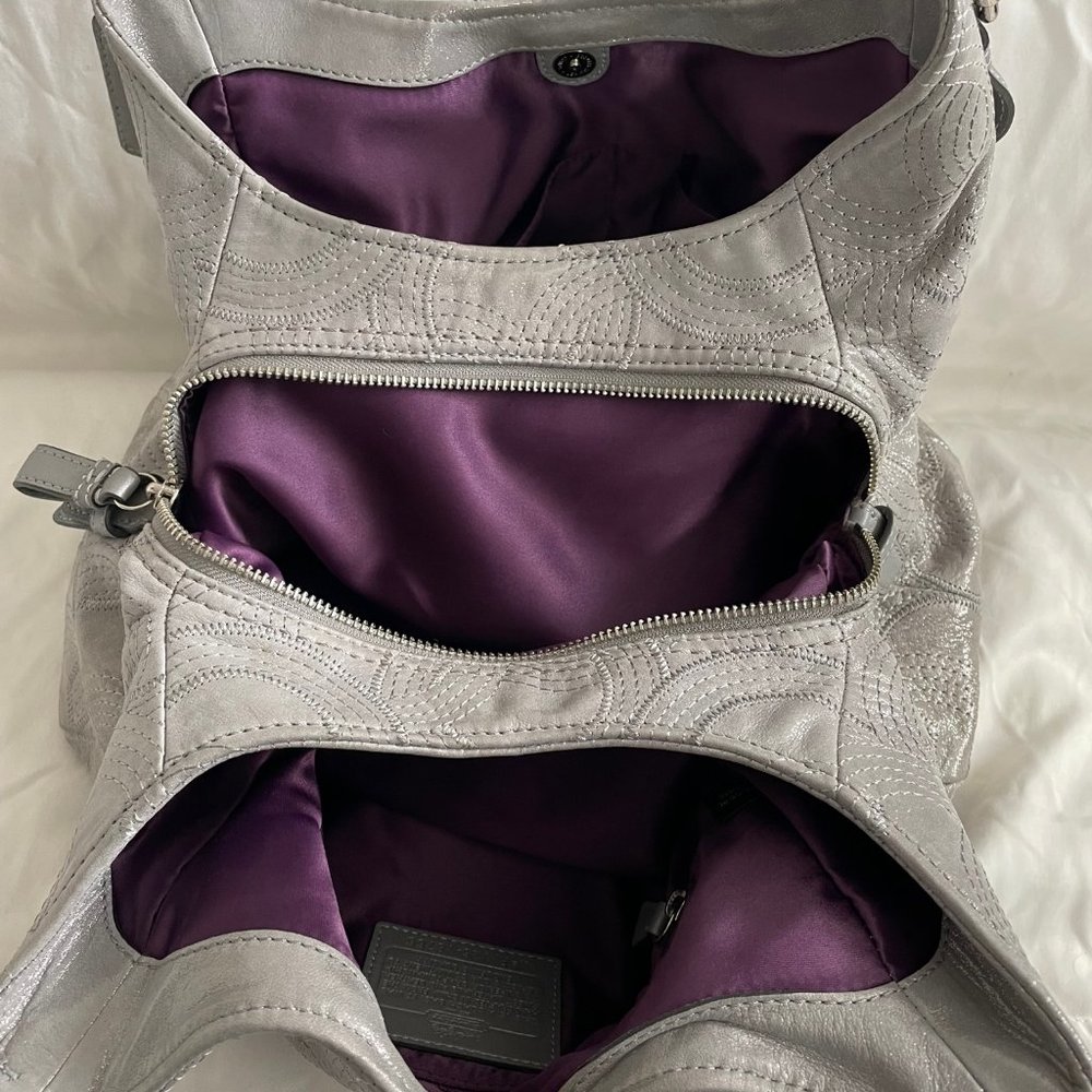 Coach Silver Shoulder Bag